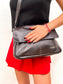 Vintage 80s leather handbag