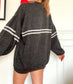 Pull oversize à rayures vintage 80s Taille M