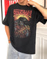 T-shirt oversize con fantasie vintage anni '80 Taglia L