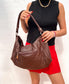 Sac à main en cuir vintage 80s