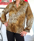Blusa oversize con estampados vintage años 80 Talla M