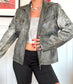 Chaqueta Vintage 80s oversize PVC Talla M
