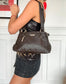 Bolso de cuero vintage de los años 80