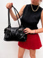 Vintage 80s leather handbag