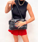 Vintage 80s leather handbag