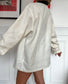 Pull polaire à demi-fermeture vintage 80s Taille L