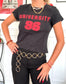 T-shirt fantasia vintage anni 80 taglia S