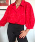 Blusa oversize con fantasie vintage anni '80 Taglia M