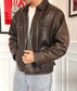Giacca oversize in pelle vintage anni '80 Taglia L