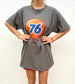 T-shirt oversize con fantasie vintage anni '80 Taglia L