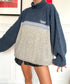 Pull overisze col roulé vintage 80s