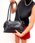 Vintage 80s leather handbag