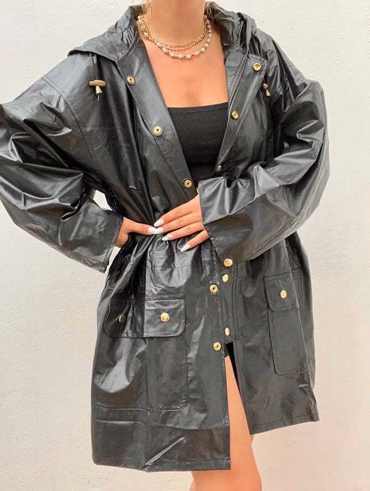 Chaqueta impermeable Vintage 80s Talla M