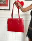 Sac rouge vintage 80s