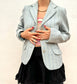 Blazer a righe oversize vintage anni '80 Taglia M