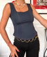 Top stile denim vintage anni '80 taglia M