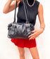Vintage 80s leather handbag