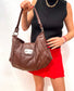 Sac à main en cuir vintage 80s