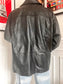 Cazadora piel vintage oversize 80s Talla L