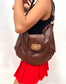 Sac à main en cuir vintage 80s