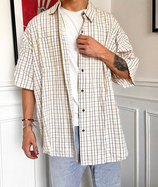 Vintage 80s oversized plaid shirt Size L/XL