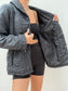 Giacca trapuntata oversize vintage anni '80 Taglia M