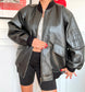 Bomber oversize vintage anni '80 Taglia L