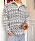 Maglione vintage anni '80 fantasia oversize Taglia L