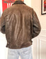 Giacca oversize in pelle vintage anni '80 Taglia L