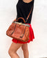 Sac à main en cuir original vintage 80s