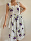 80s Vintage Patterned Dress Size S
