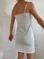 Vestido Vintage 80s lentejuelas con volantes Talla S