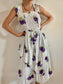 80s Vintage Patterned Dress Size S