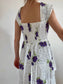 80s Vintage Patterned Dress Size S