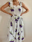 80s Vintage Patterned Dress Size S